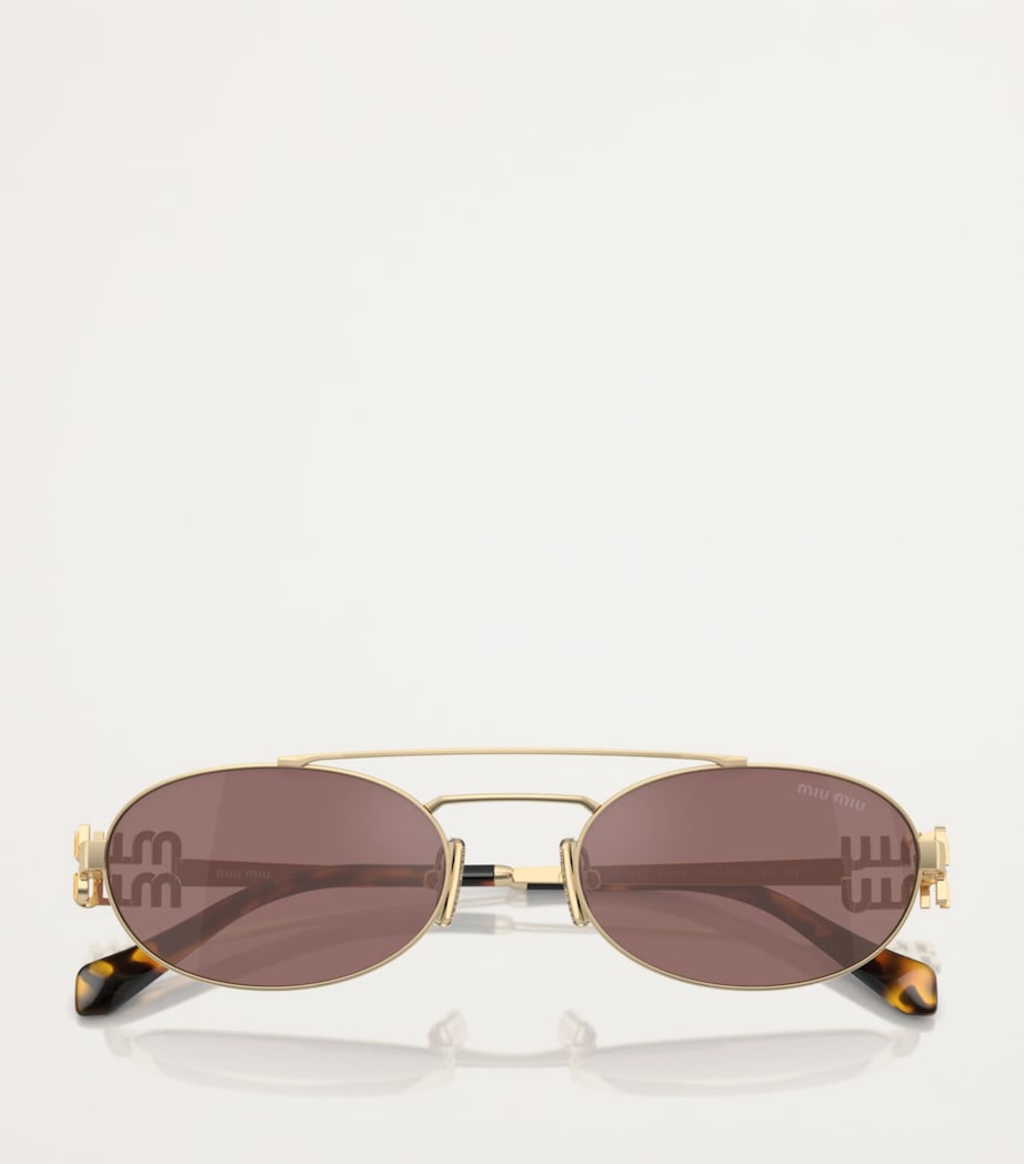 Miu Miu metal oval sunglasses - British product