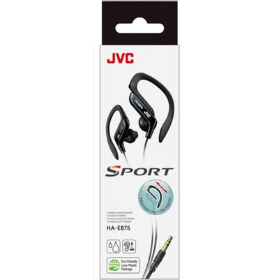 Superdrug JVC HA-EB75-BN-U Adjustable Sports Ear Clip Earphones (Black)- Buy online at McGrocer