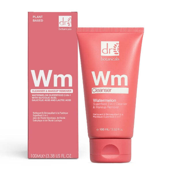 Dr Botanicals Glycolic Acid Watermelon 2-in-1 Cleanser 100ml - British product