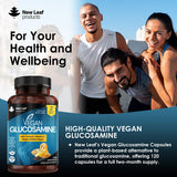 New Leaf vegan glucosamine capsules 120 count (British brand)