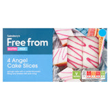 Sainsbury's Free From Angel Cake Slices x4 GOODS Sainsburys   