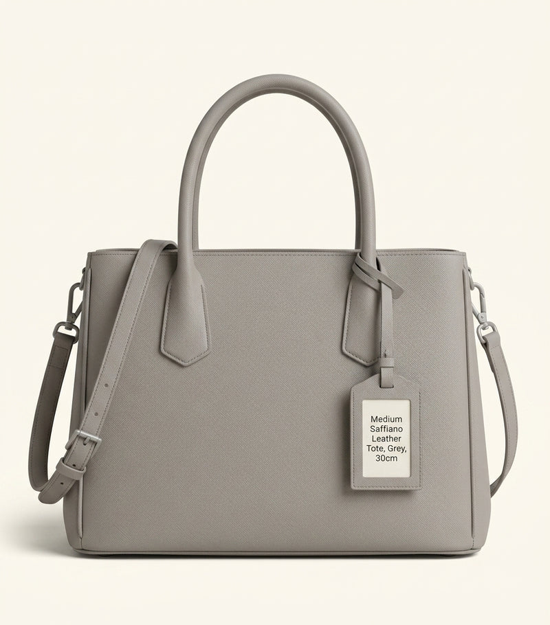 Prada small double top-handle bag in saffiano leather - British product