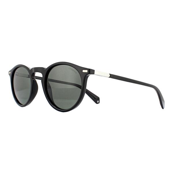 Polaroid PLD 2086 S black polarised sunglasses retro round - British brand