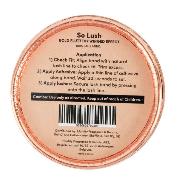 Oh My Lash So Lush Black Faux Mink False Lashes Individual