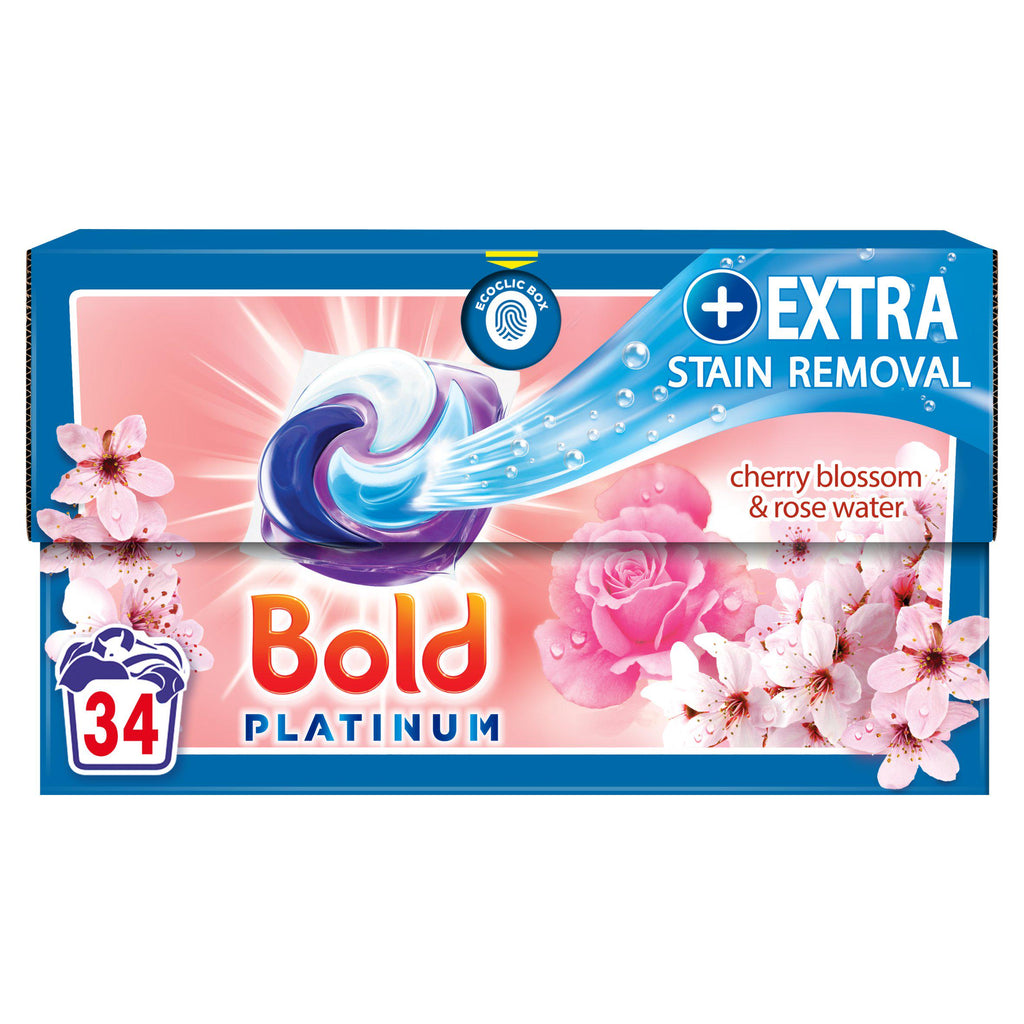 Bold Platinum Pods Cherry Blossom Washing Liquid Capsules 34 Washes