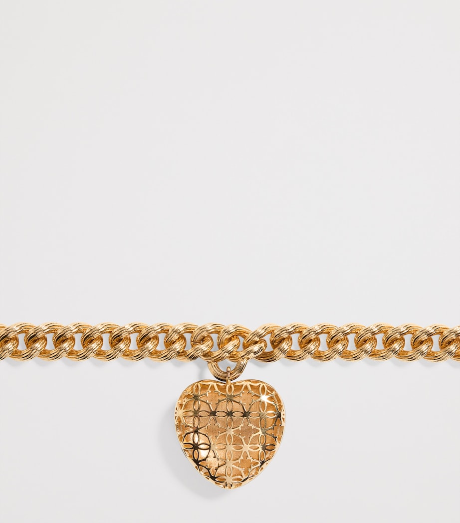 Valentino Garavani Coeur Royal bracelet with enamel heart charm (British brand)