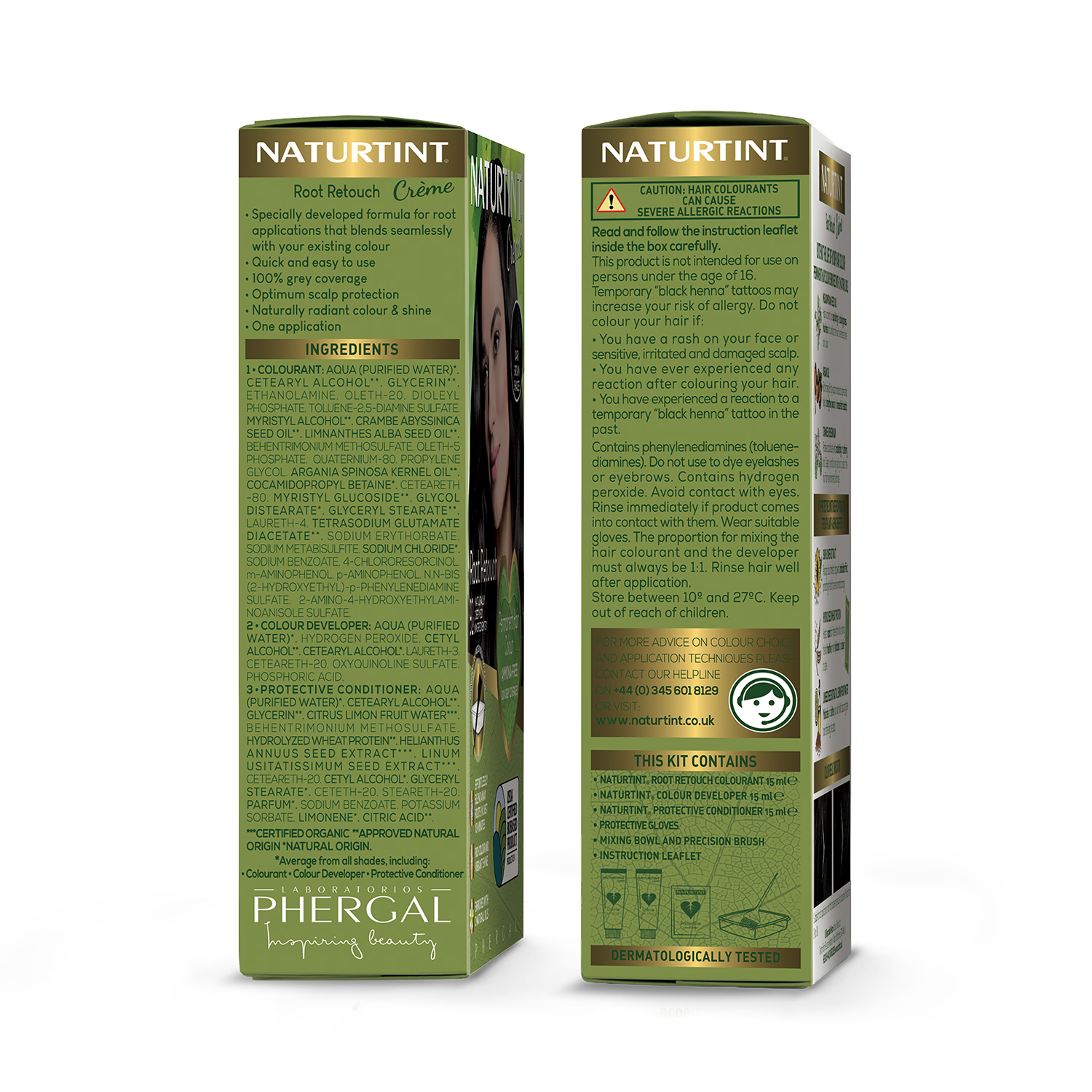 Naturtint Root Retouch Crème Dark Brown 45ml - British product