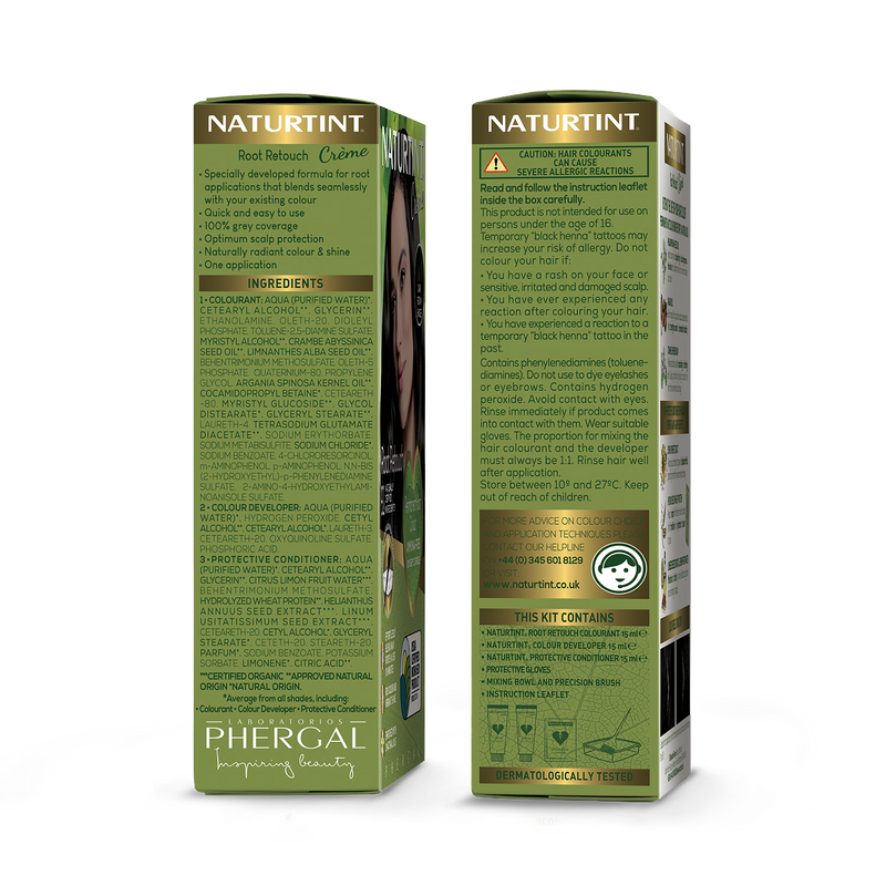 Naturtint Root Retouch Crème Dark Brown 45ml - British product