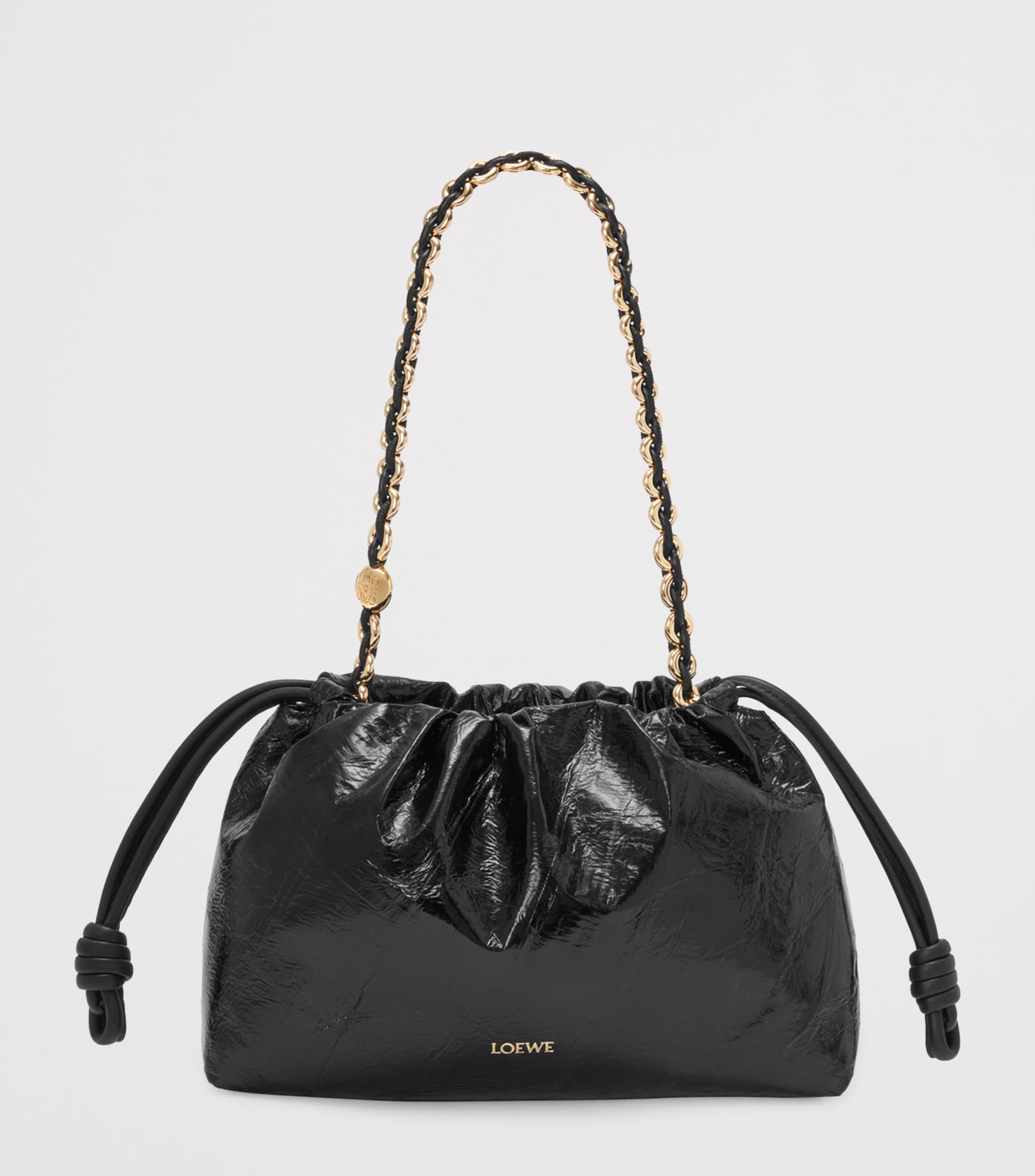 LOEWE medium eel leather Flamenco clutch bag, UK version