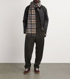 Barbour wool-cashmere tartan scarf 195cm x 30cm, imported from the UK
