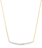 Harrods yellow gold diamond graduating pendant necklace 0.50ct, UK version