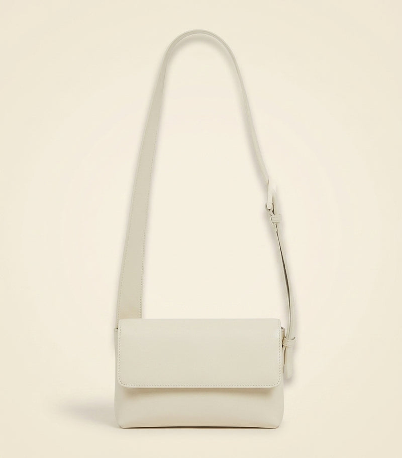 McQueen leather T-Bar cross-body bag, imported from the UK