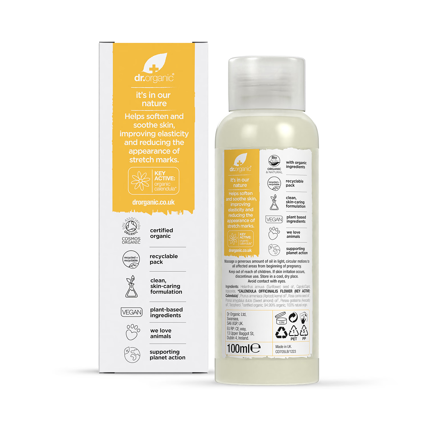 Dr Organic Mother & Baby stretch mark oil 100ml (British brand)