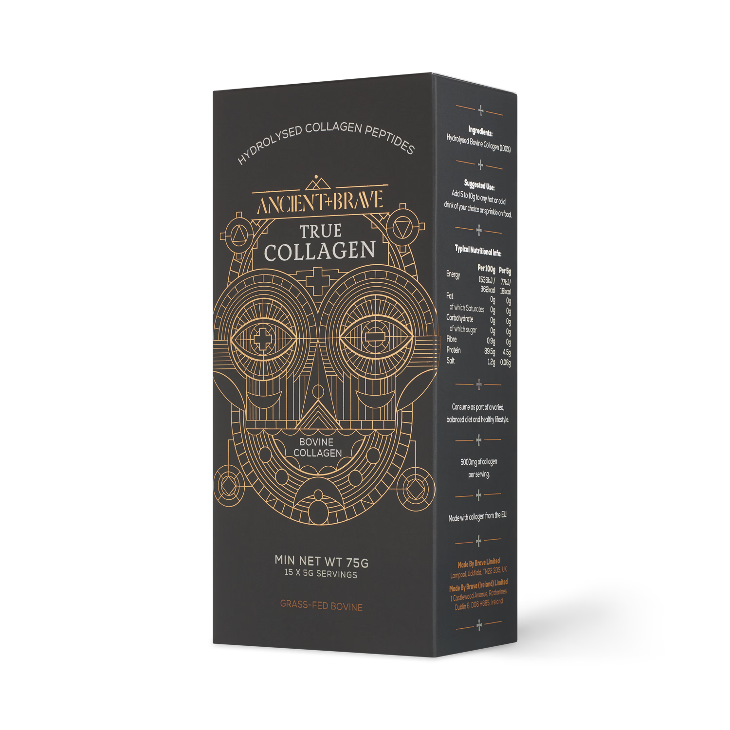 Ancient+Brave True Collagen powder sachets 15 servings (British brand)