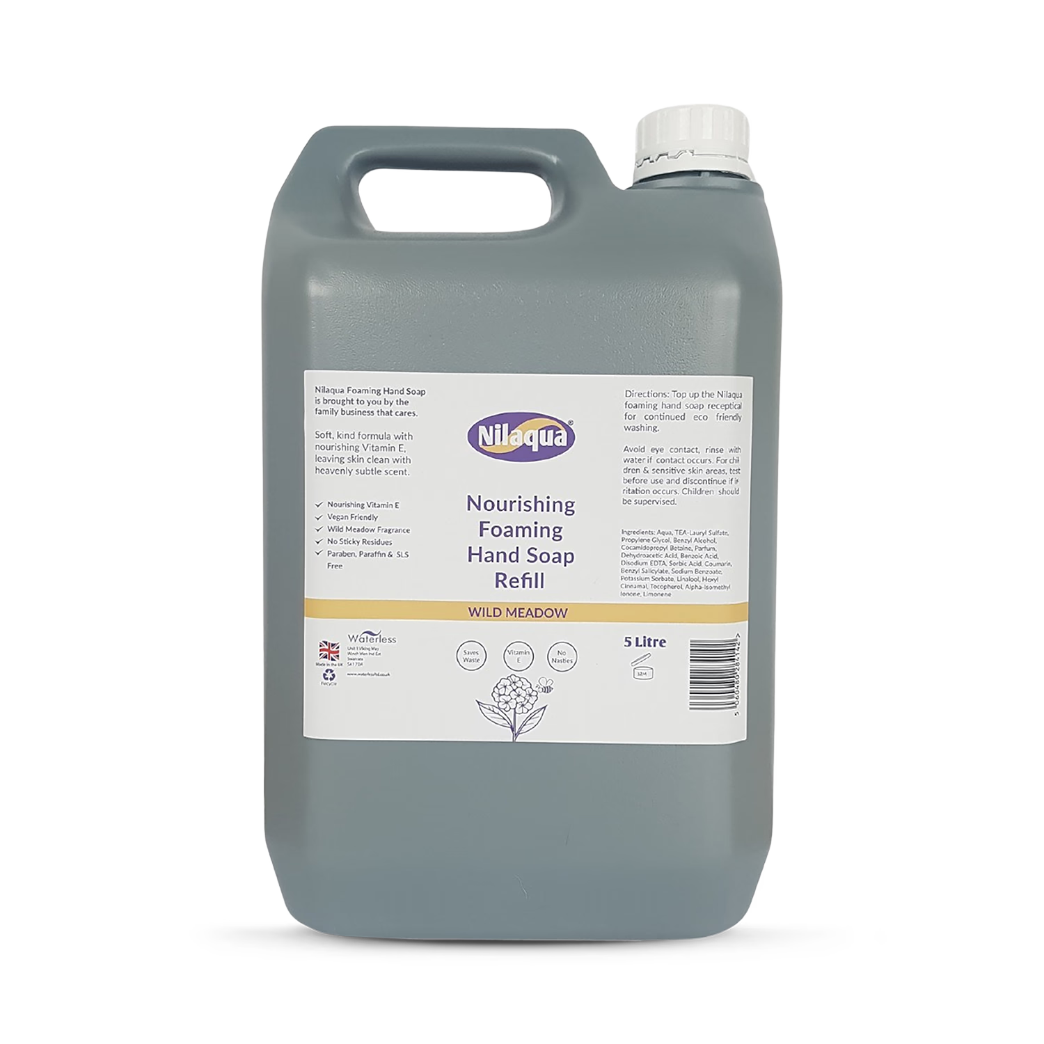 Wild Meadow Luxury Foaming Hand Wash with Vitamin-e 5Litre