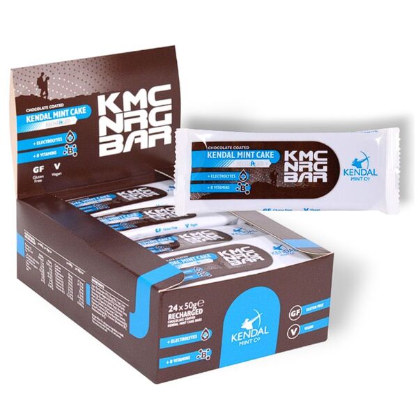 KMC NRG Bar chocolate energy bars 24-pack (British brand)