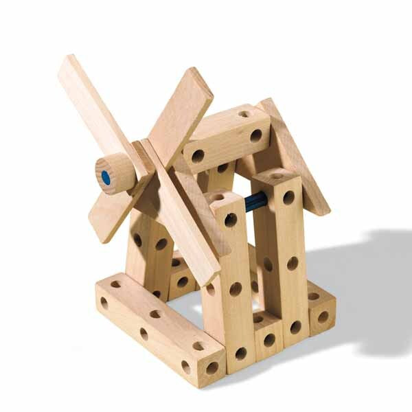 SES Creative carpentry playset with wooden hammer and pegs, UK version