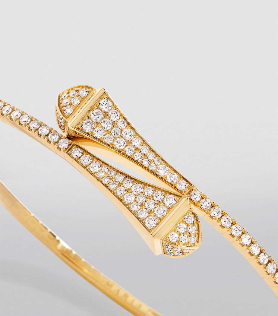 Marli New York midi yellow gold diamond bracelet - British product