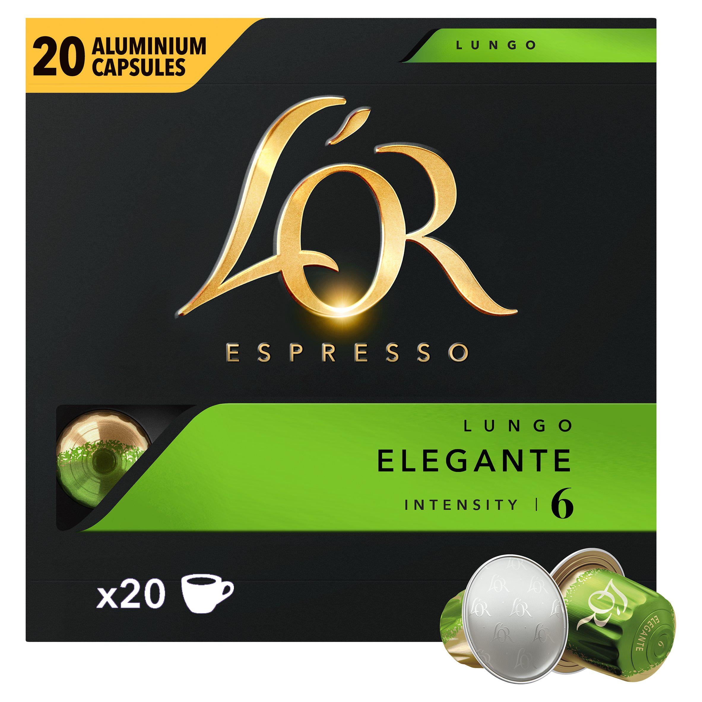 L'OR Espresso Elegante Intensity 6 Coffee Pods x20 GOODS Sainsburys   