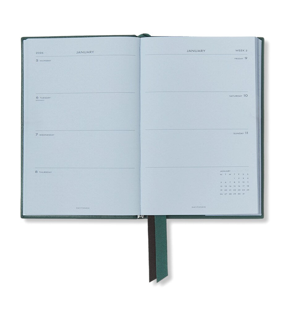Smythson Grained Lambskin Chelsea Diary (British brand)