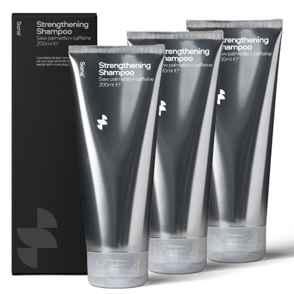 Sons Strengthening Shampoo for hair loss 3x200ml (British brand)