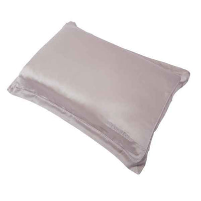 Superdrug White Lotus 100% Mulberry Silk Pillowcase Oxford Style Pearl Grey- Buy online at McGrocer