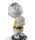 Lladró Charlie Brown porcelain figurine 22cm, UK version