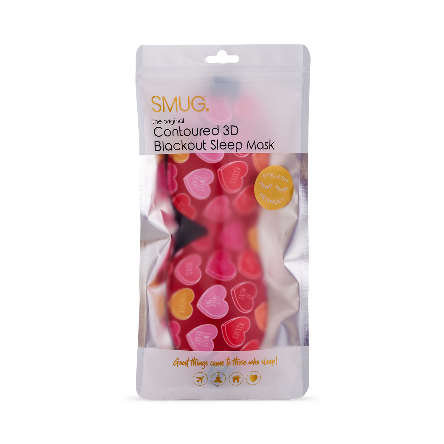 SMUG contoured sleep mask blackout design, UK version