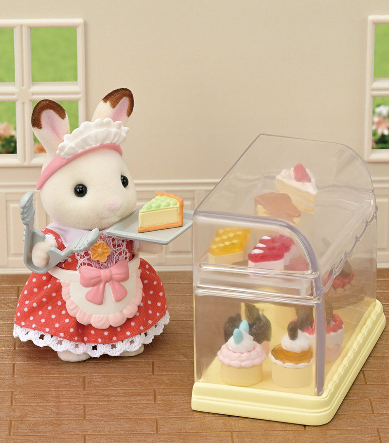 Sylvanian Families Village Cake Shop Starter Set toy playset (British brand)