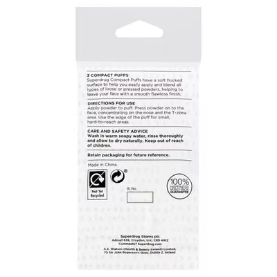Prochain lot de pouf compact Superdrug pour poudre Superdrug - Acheter en ligne chez McGrocer