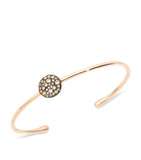 Pomellato rose gold Sabbia bangle brown diamonds, imported from the UK