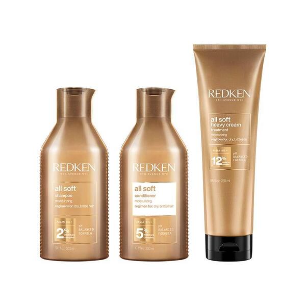 Redken All Soft Shampoo , Conditioner & Heavy Cream Pack