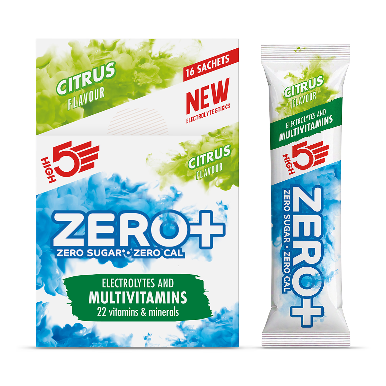 High5 Zero+ citrus electrolyte vitamins sachets 16 pack, UK version
