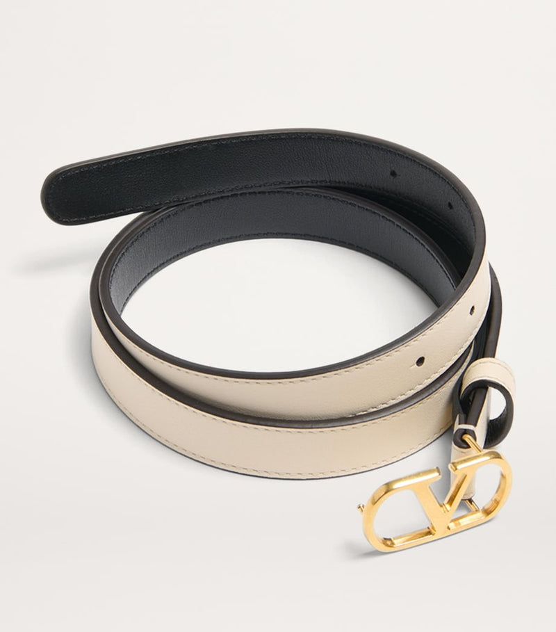 Valentino Garavani VLogo Signature belt calfskin leather 2cm, imported from the UK