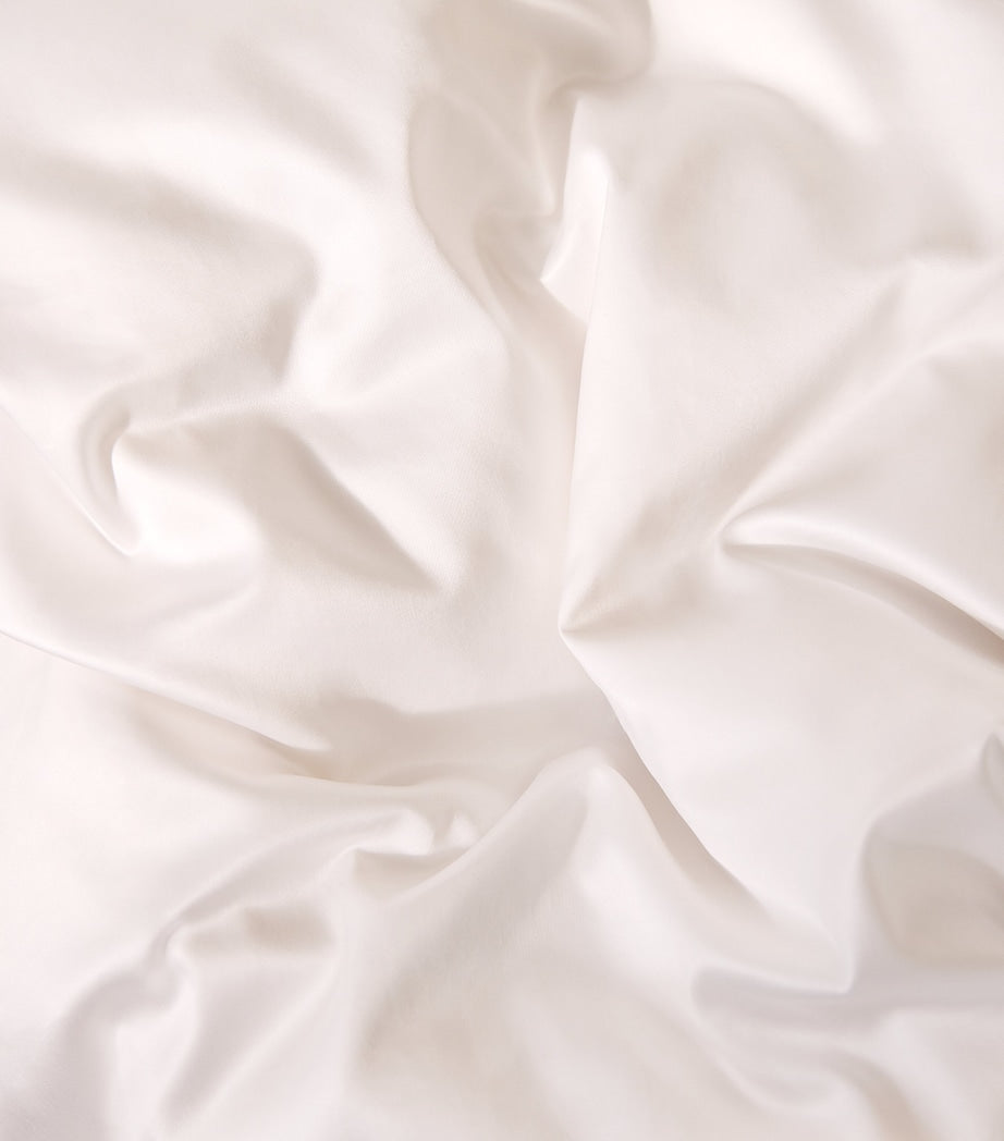 Square Pillowcase with Embroidered Borders, Egyptian Cotton, 65cm x 65cm