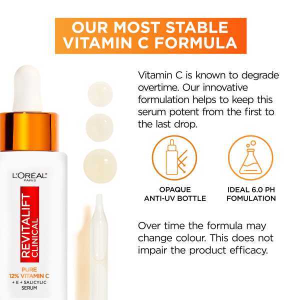 LOréal Revitalift Clinical 12% Pure Vitamin C Serum 30Ml