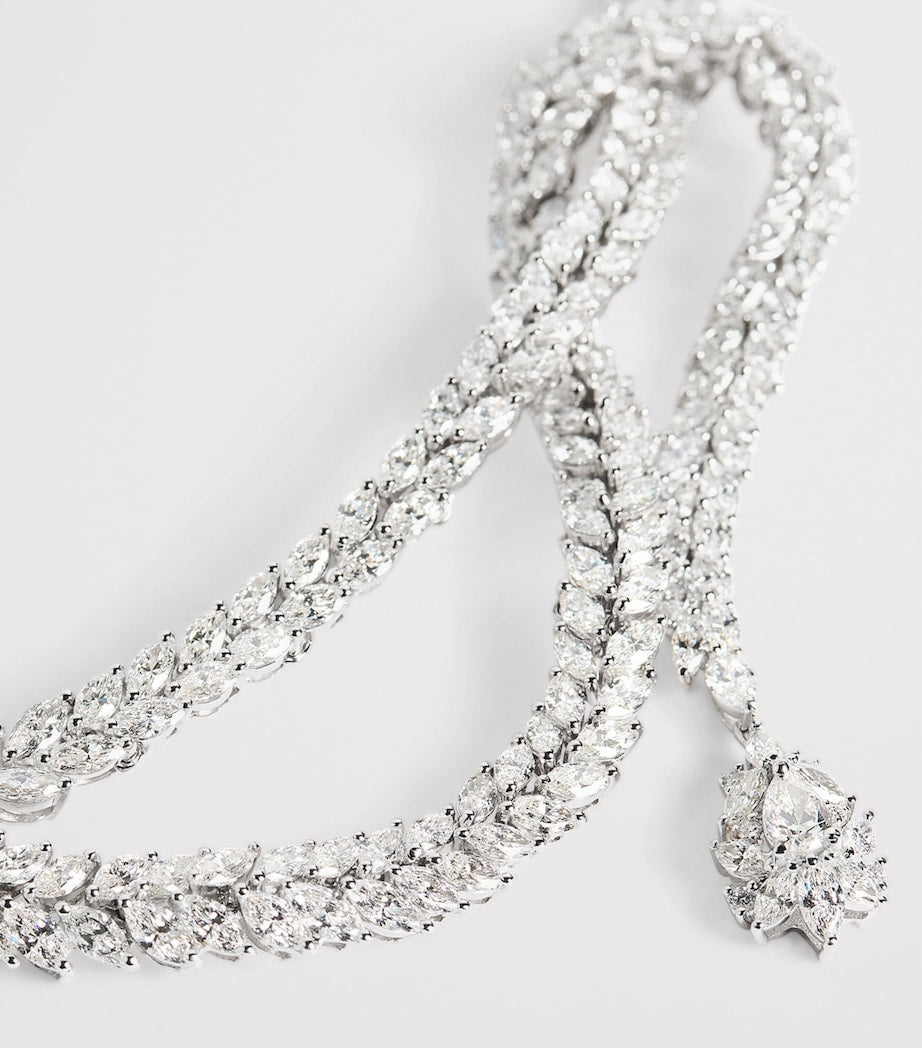 Yeprem Y-Couture white gold diamond choker, imported from the UK
