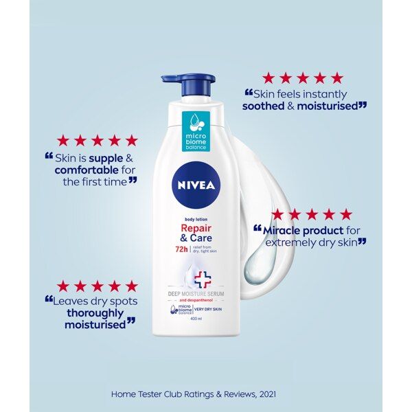 NIVEA Repair & Care 72h Body Lotion for Very Dry Skin 400ml GOODS Superdrug   