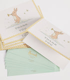 Harrods Bunny thank you cards pack of 8, UK version