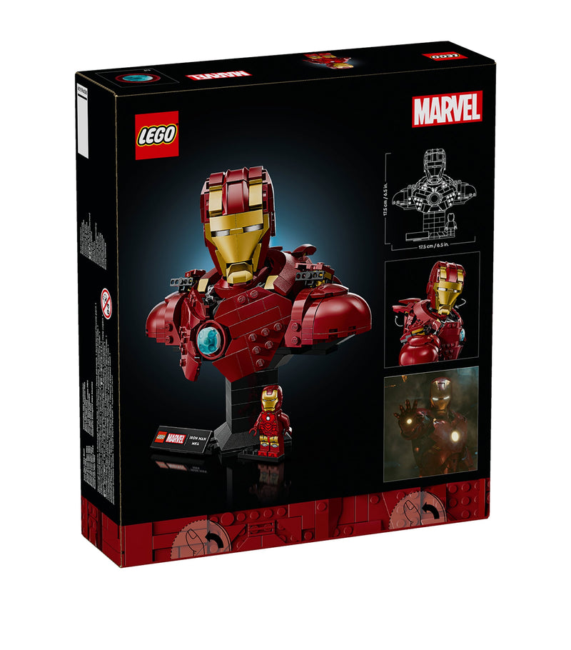 Lego Marvel Iron Man MK4 Bust set, UK version