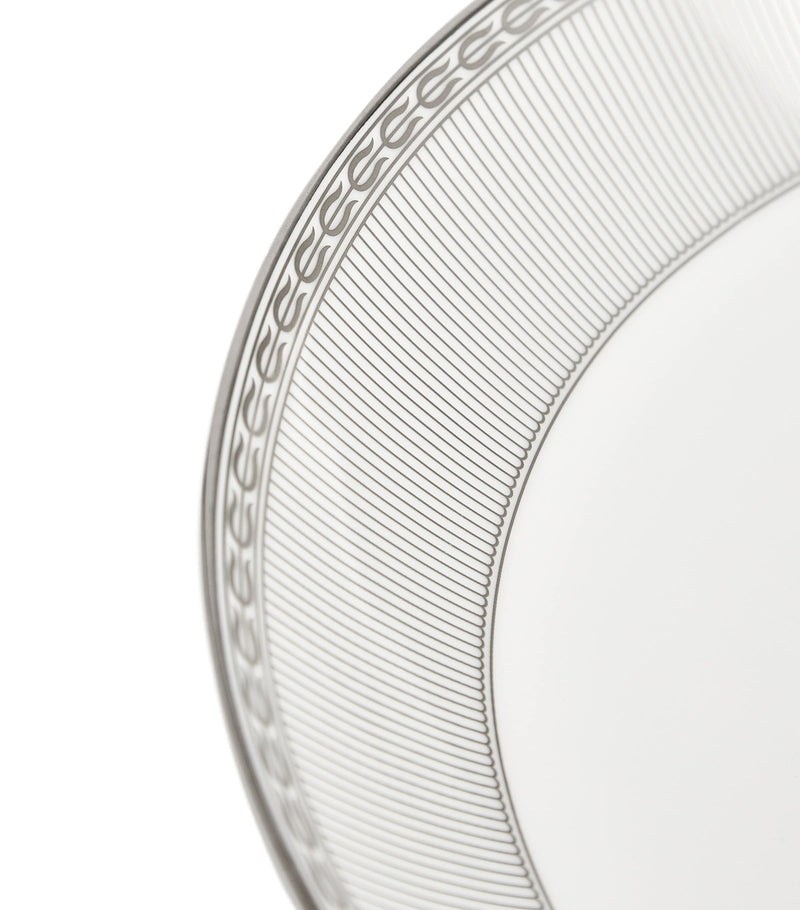 Wedgwood Silver Tonquin bone china deep plate 22cm (British brand)