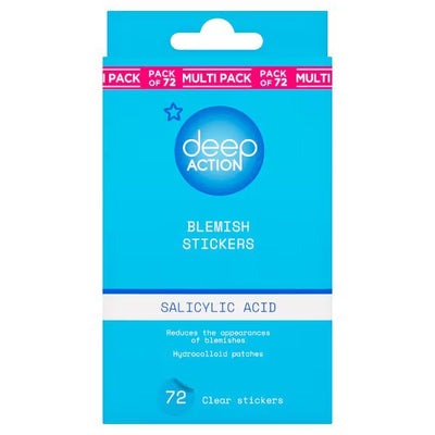 Superdrug Deep Action Salicylic Acid Blemish Patches 72pk- Buy online at McGrocer