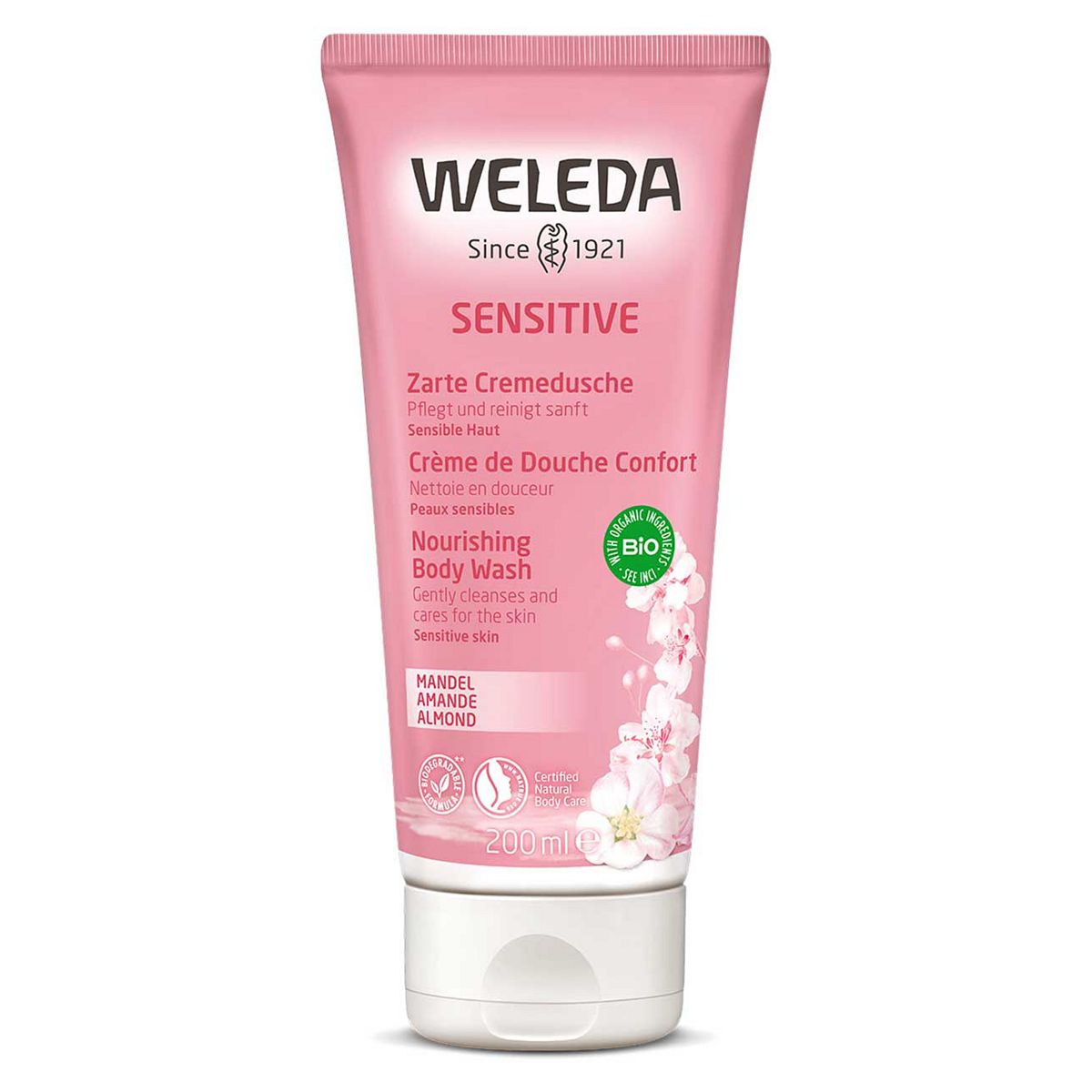 Weleda Almond Sensitive Creamy Bodywash 200ml Make Up & Beauty Accessories Boots   