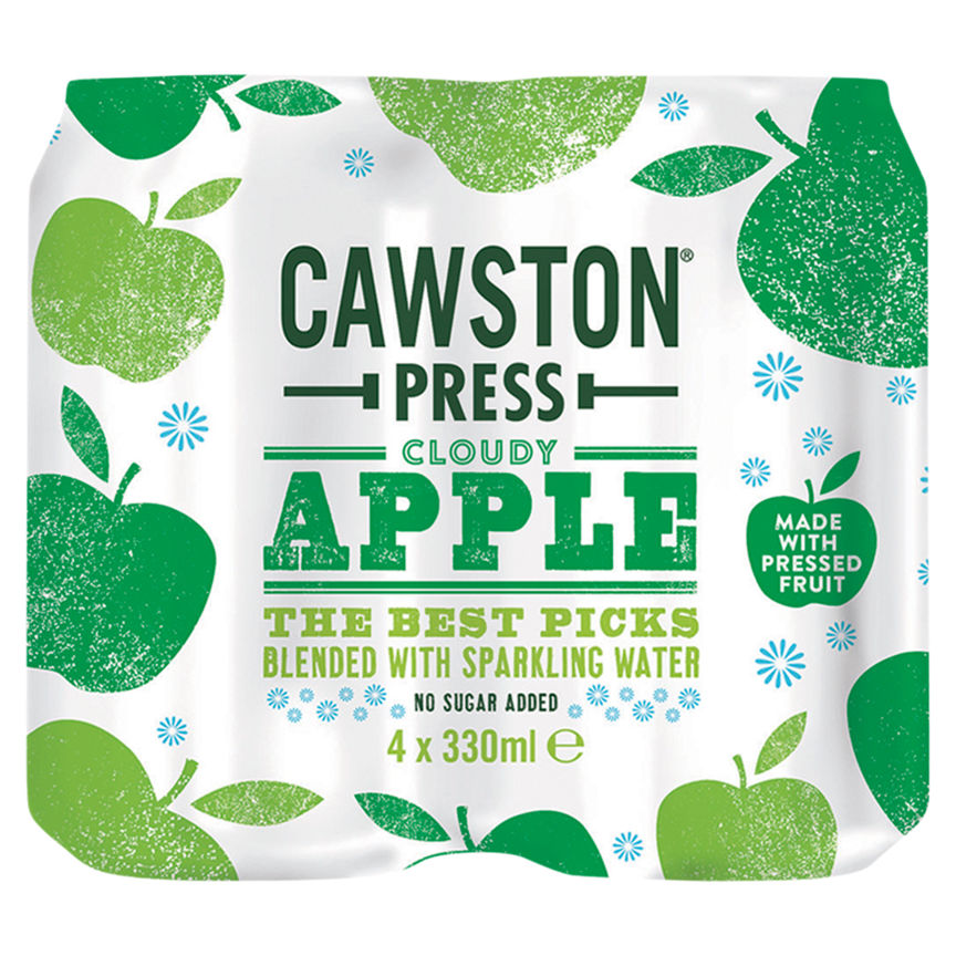 Cawston Press Cloudy Apple Cans Fizzy & Soft Drinks ASDA   