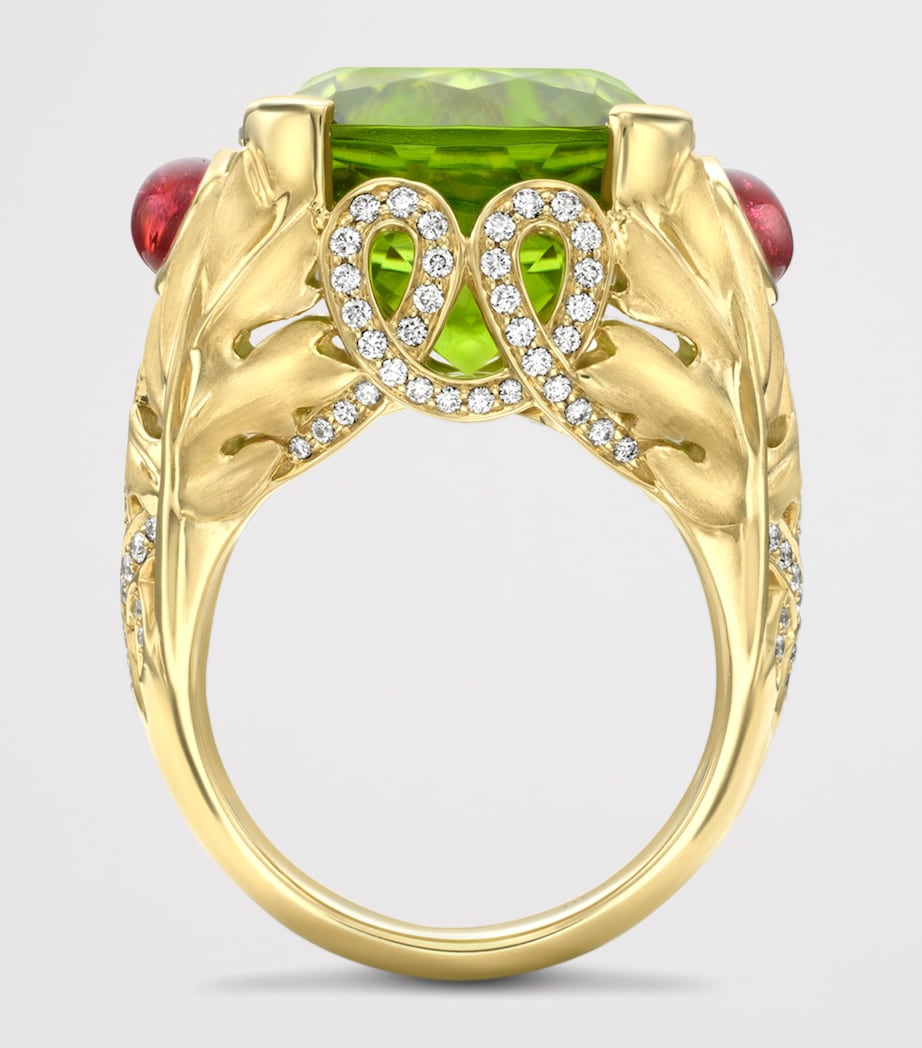 Boodles Palace Great Vine ring peridot garnets diamonds (British brand)