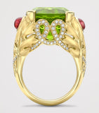 Boodles Palace Great Vine ring peridot garnets diamonds (British brand)