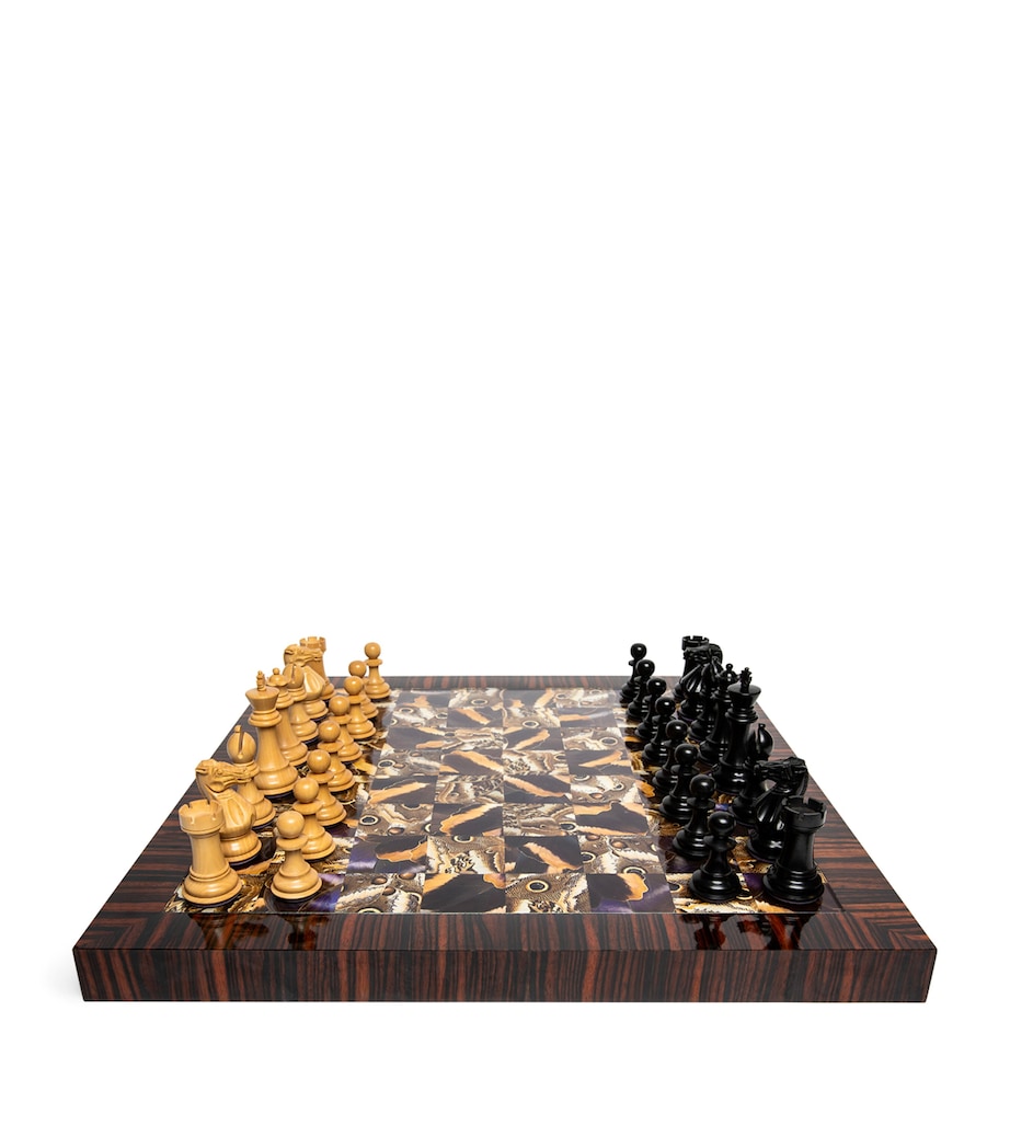 Purling Noctua chess set with butterfly wings, imported from the UK