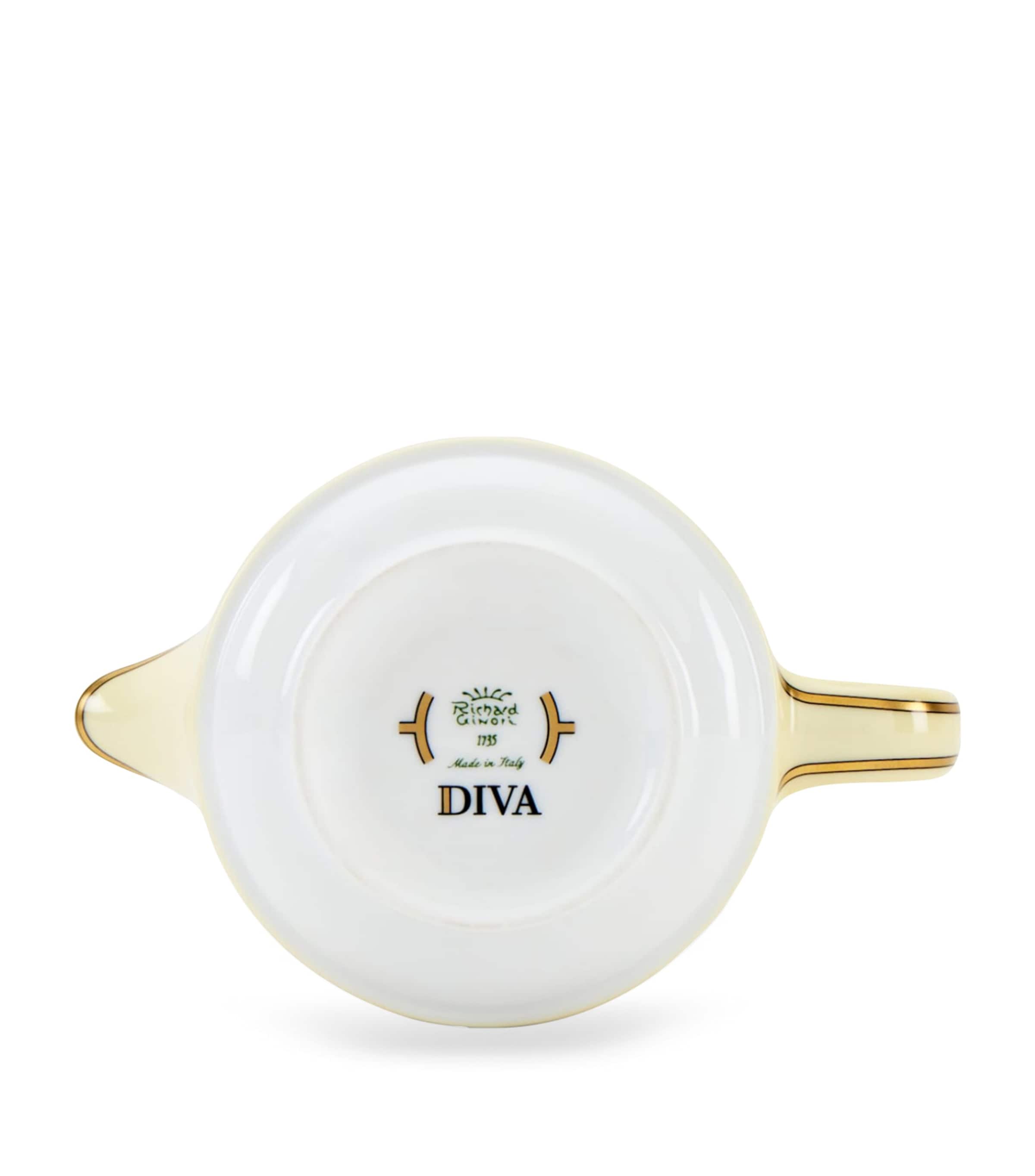 GINORI 1735 Giallo yellow porcelain milk jug with 300ml capacity, UK version