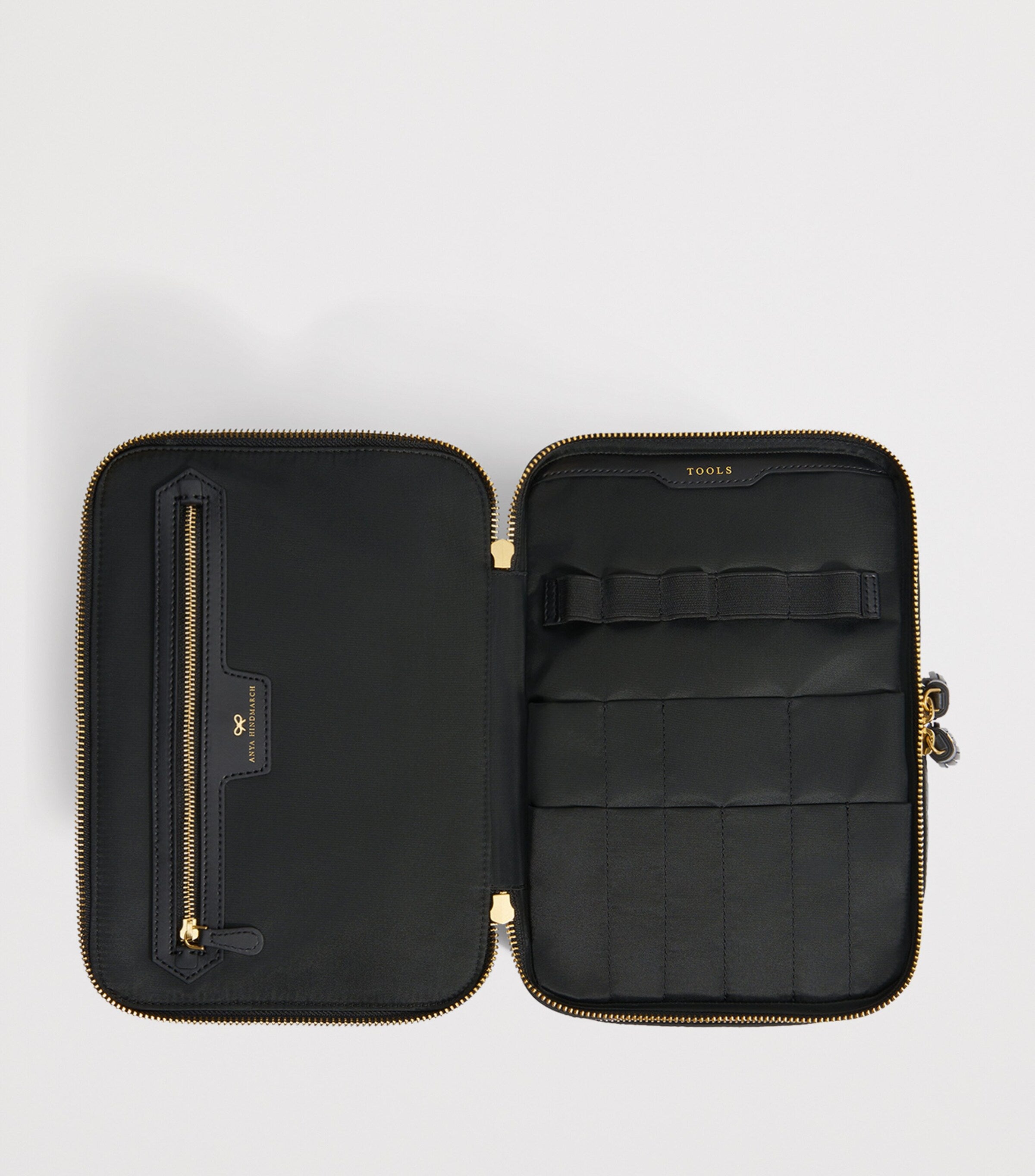 Anya Hindmarch Jacquard Logo Vanity Kit Bag - British product