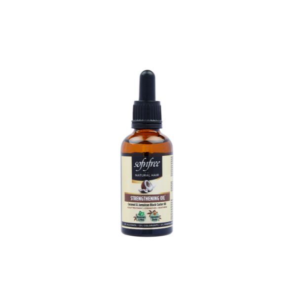 SNF Naturals strengthening oil with coconut and Jamaican black castor oil (British brand)